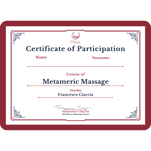 Metameric Massage Certificate